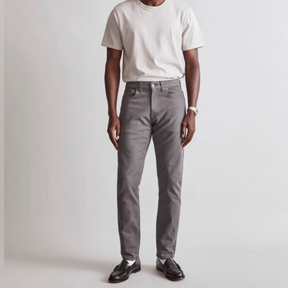 Madewell Garment Dyed Athletic Slim Jeans Gray Size 31x30